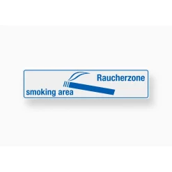 Metafranc Hinweisschild Raucherzone Kunststoff rot