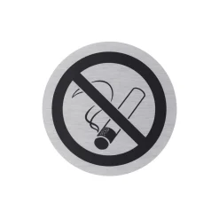 Metafranc Hinweisschild Rauchverbot Aluminium grau