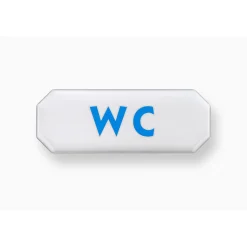 Metafranc Hinweisschild WC Kunststoff weiß