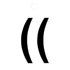 Metafranc Klebesymbol Klammer Folie schwarz