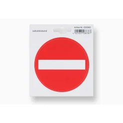 Metafranc Verbotsschild Durchfahrt verboten Kunststoff gelb