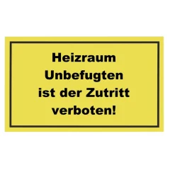 Metafranc Verbotsschild Zutritt verboten Kunststoff gelb