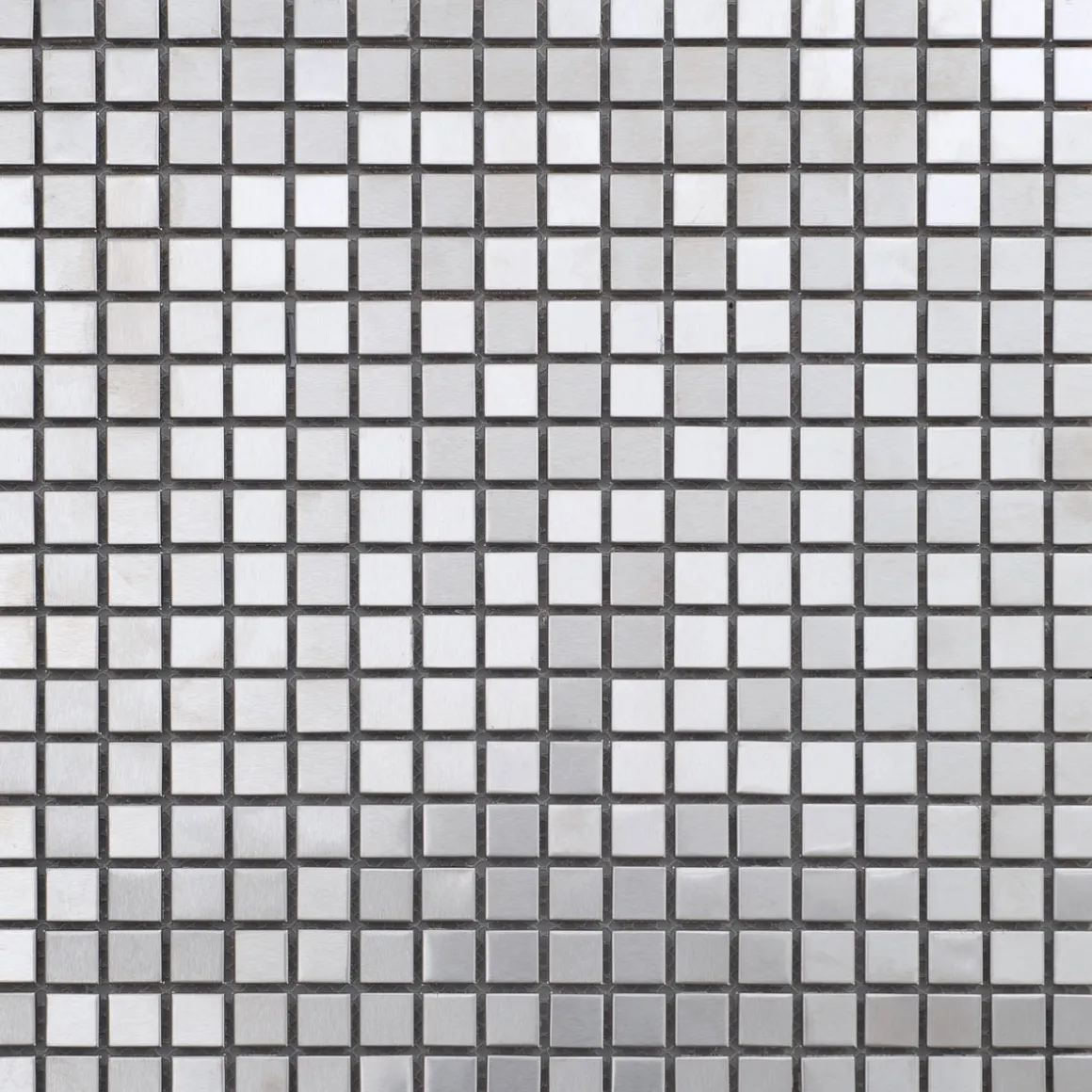 Metallmosaik Edelstahl 30 x 30 cm