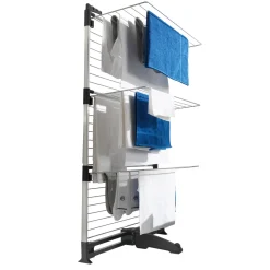 Metaltex Turm-Wäschetrockner Ciclone Vario 78 x 137 x 68 cm silber