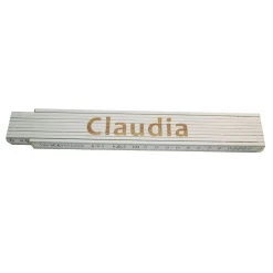 Meterstab Claudia 2m weiß