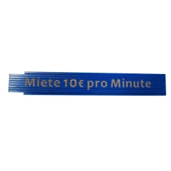Meterstab Miete 10 Euro pro Minute 2m blau