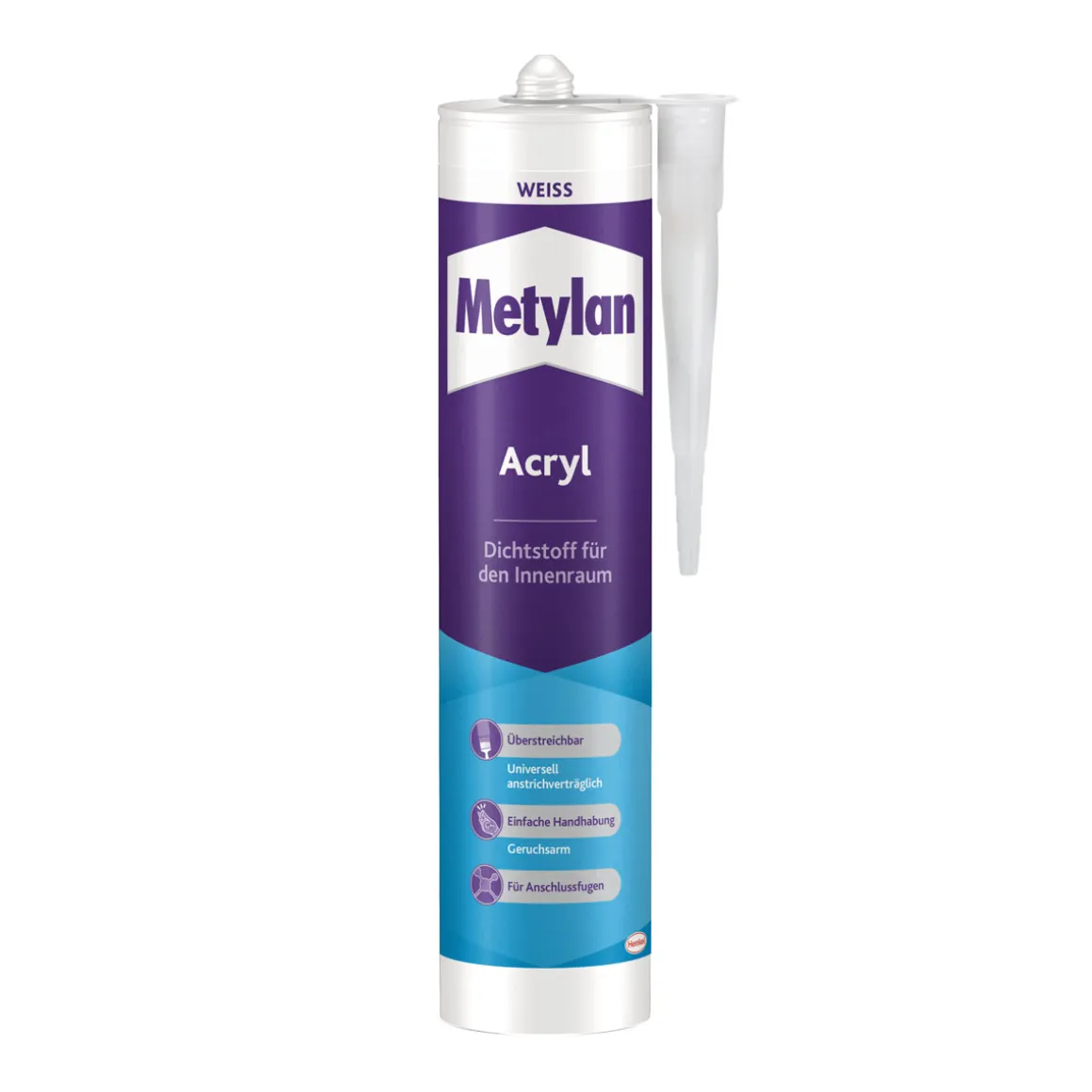 Metylan Dichtmasse Wand und Decke Acryl weiß 300 ml
