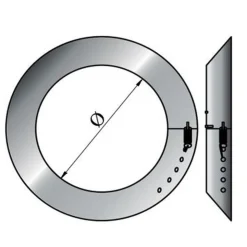 MyFireTool FAL Rosette verstellbar 100/120 mm