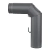MyFireTool Rauchrohr 90 Grad Ø 150 mm grau 2 mm