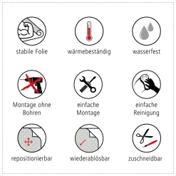 MySpotti Fixy KüchenrückwandfoliePablo Fliese