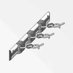 MyTool Gerätehalter-Set X-Star mit Schiene schwarz-rot