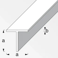 MyTool Quadrat T-Profil 19,5 mm 2,5m blank