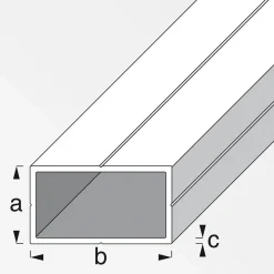 MyTool Rechteckrohr 7,5 x 12,5 mm 1m blank
