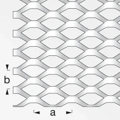 MyTool Streckmetall 25 x 50 cm 16 mm Stahl unbehandelt