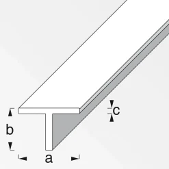 MyTool T-Profil 20 x 20 x 1,5 mm 1m silber