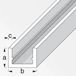 MyTool U-Profil 10 x 13,5 x 1,5 cm 2m silber