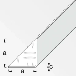 MyTool Winkel 23,5 mm 1m Riffelblech innen blank