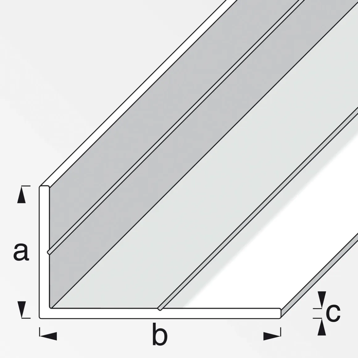 MyTool Winkel 19,5 x 35,5 mm 2,5m ungleichschenklig weiß