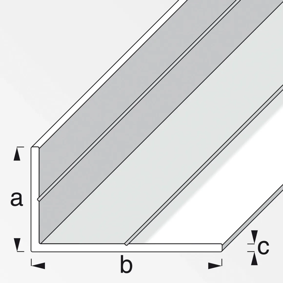 MyTool Winkel 11,5 x 19,5 mm 2,5m unlgeichschenklig blank