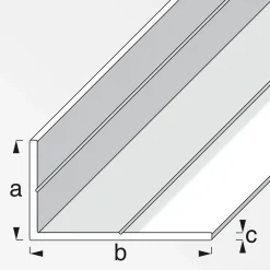 MyTool Winkel 19,5 x 35,5 mm 1m ungleichschenklig blank
