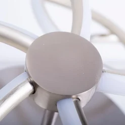 Naeve LED DL Rizado Metall/KSstahl-blank LxBxH: 57x57x20cm dimmbar