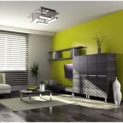 Naeve LED DL Turin Metall/KS chromeLxBxH: 25x25x11cm dimmbar