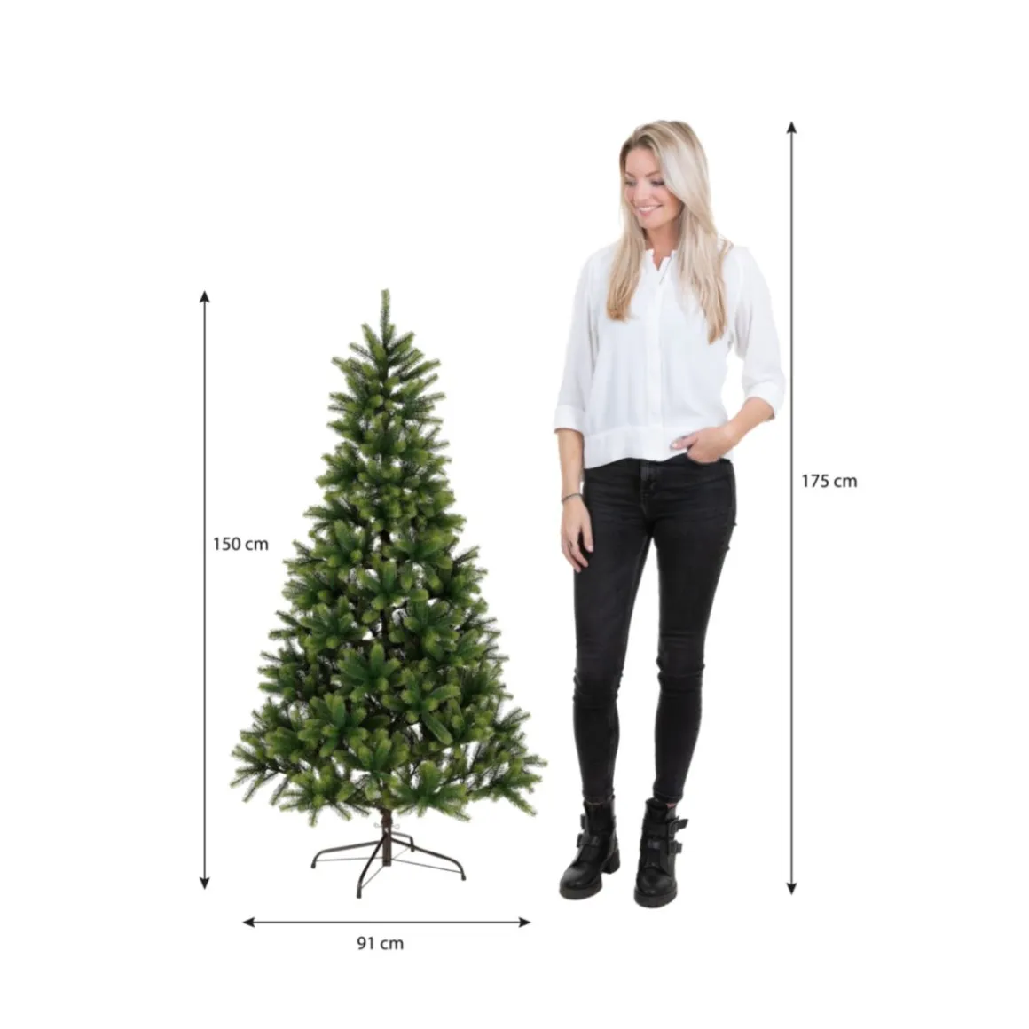 Nagoya Weihnachtsbaum grün 150x91 cm