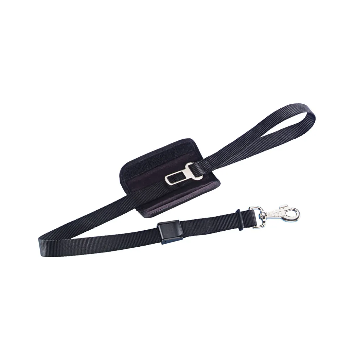 Nobby Leine inklusive Sicherheitsgurt schwarz