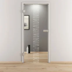 Novadoors Glasdrehtür NOVA 549 klar 70,9 x 197,2 cm Links