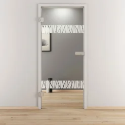 Novadoors Glasdrehtür NOVA 550 klar 70,9 x 197,2 cm Links