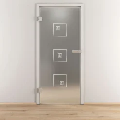 Novadoors Glasdrehtür NOVA 587 mattiert 95,9 x 197,2 cm Links