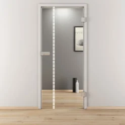 Novadoors Glasdrehtür NOVA 598 klar 70,9 x 197,2 cm Rechts