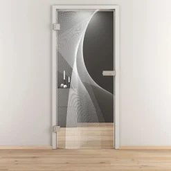 Novadoors Glasdrehtür NOVA 634 klar 70,9 x 197,2 cm Links