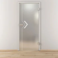 Novadoors Glasdrehtür NOVA 599 mattiert 70,9 x 197,2 cm Rechts