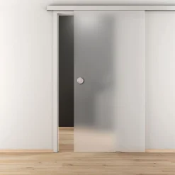 Novadoors Glasschiebetür NOVA 501 ESG mattiert 93,5 x 205,8 x 8 cm