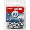 Novus Blintnietmuttern Aluminium A 7 x 11,5 mm M5 Gewinde 30 Stück