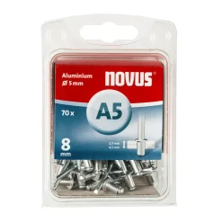 Novus Blindniete A5 Alu 5 x 8 mm 70 Stueck