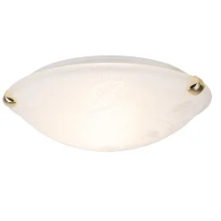 näve Deckenleuchte Flower weiß Glas