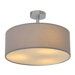 näve Deckenleuchte New York grau Textil