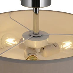 näve Deckenleuchte New York grau Textil