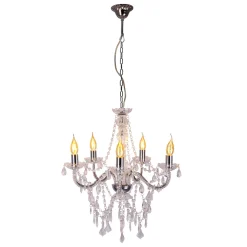 näve Kronleuchter Cecilia silber 5er