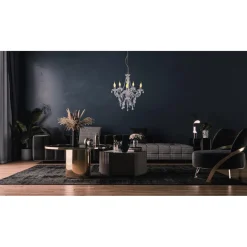 näve Kronleuchter Cecilia silber 5er