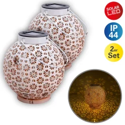 näve LED-Solardekoleuchte weiß 18 cm