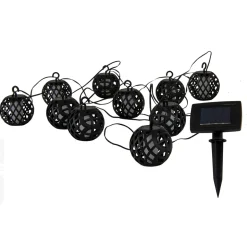 näve LED-Solarlicherkette Fogo mit Flammeneffekt