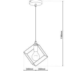 näve Pendelleuchte Canto schwarz 1er