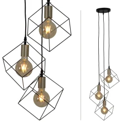 näve Pendelleuchte Canto schwarz 3er