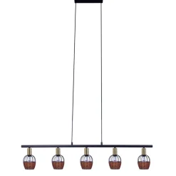 näve Pendelleuchte Corbis schwarz 5er