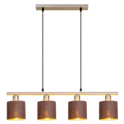 näve Pendelleuchte Maron 4er braun