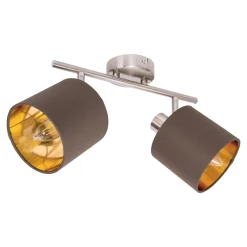 näve Spotserie Maron 2 Spots braun