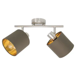 näve Spotserie Maron 2 Spots braun